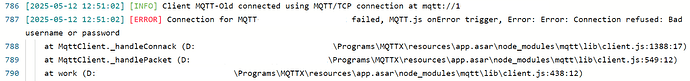 MQTTX 日志截图